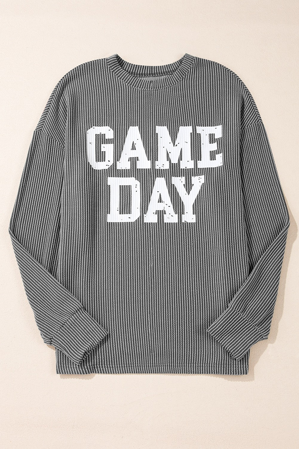 Game Day Long Sleeve Top -Dark Grey