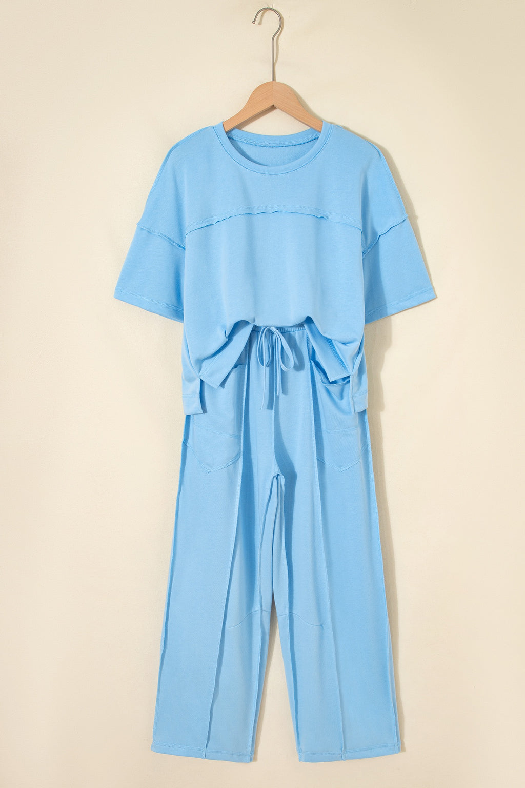 Barrel Pant Set - Blissful Blue