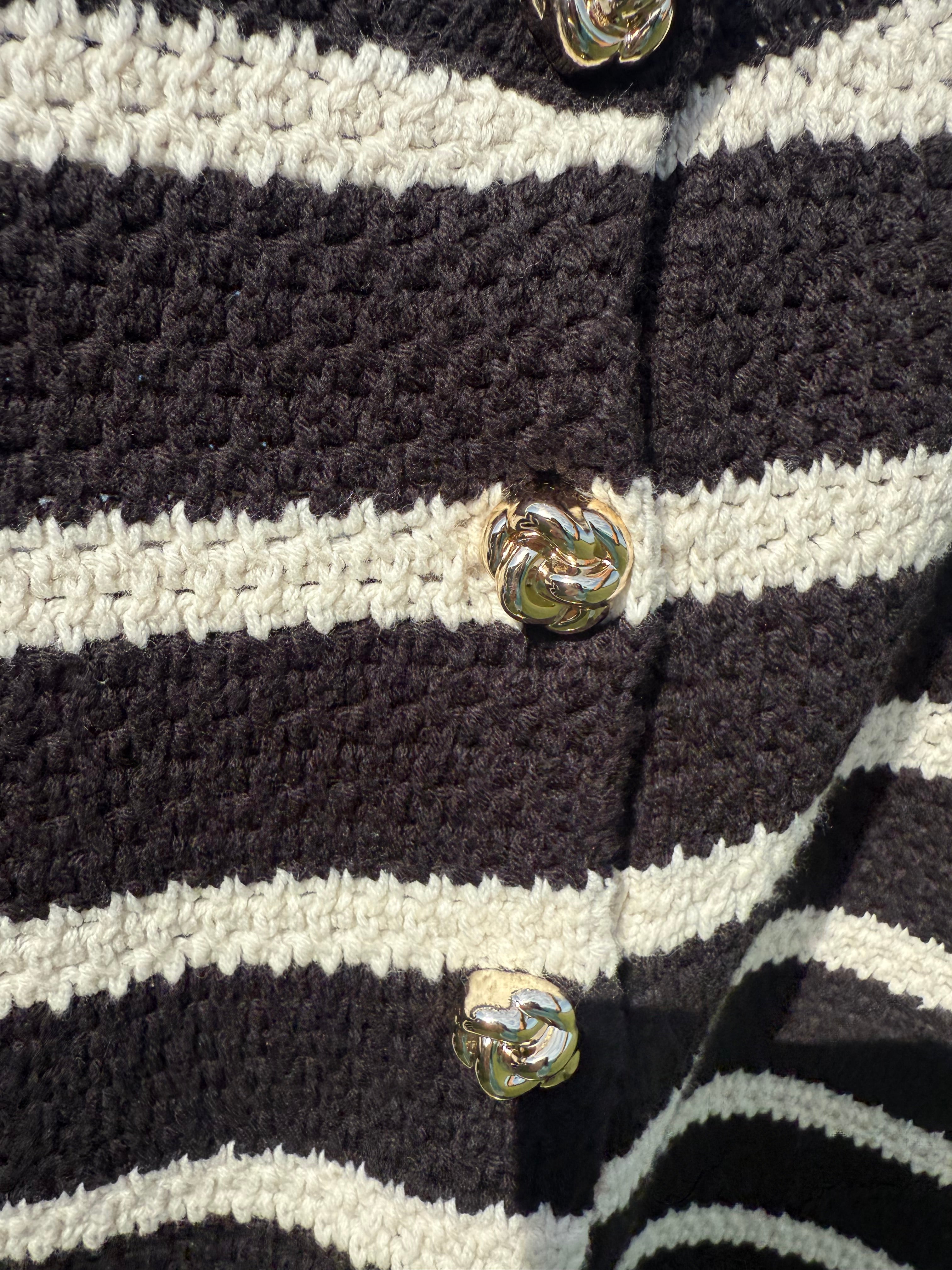 Striped Button Down Sweater