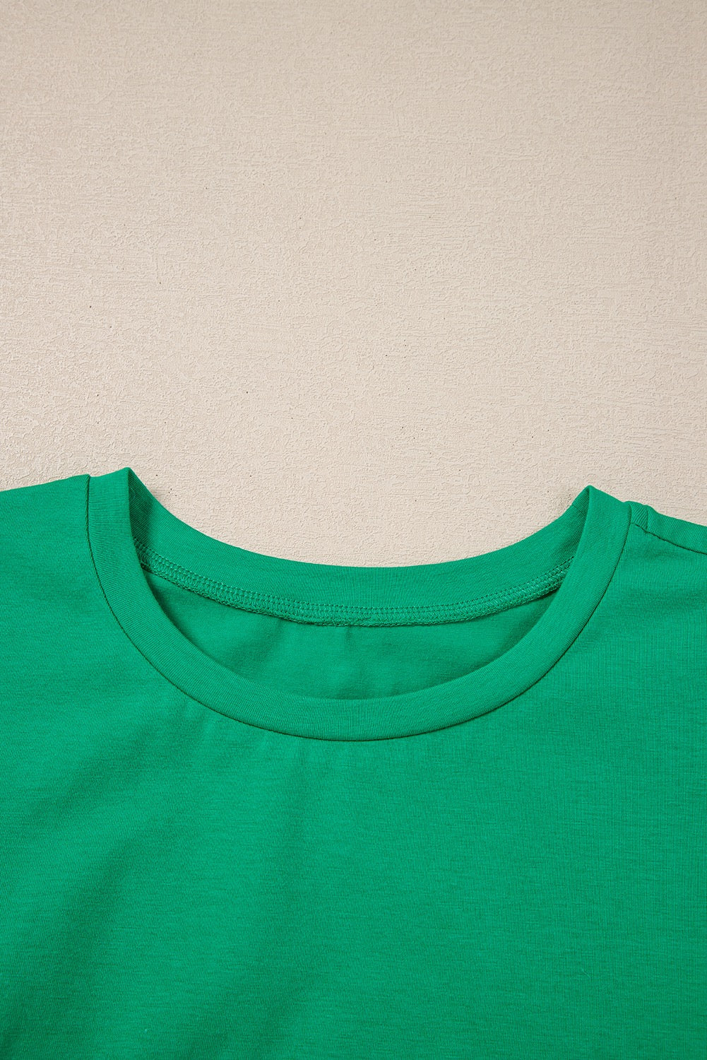 Embroidered Ruffle Sleeve Top - Green
