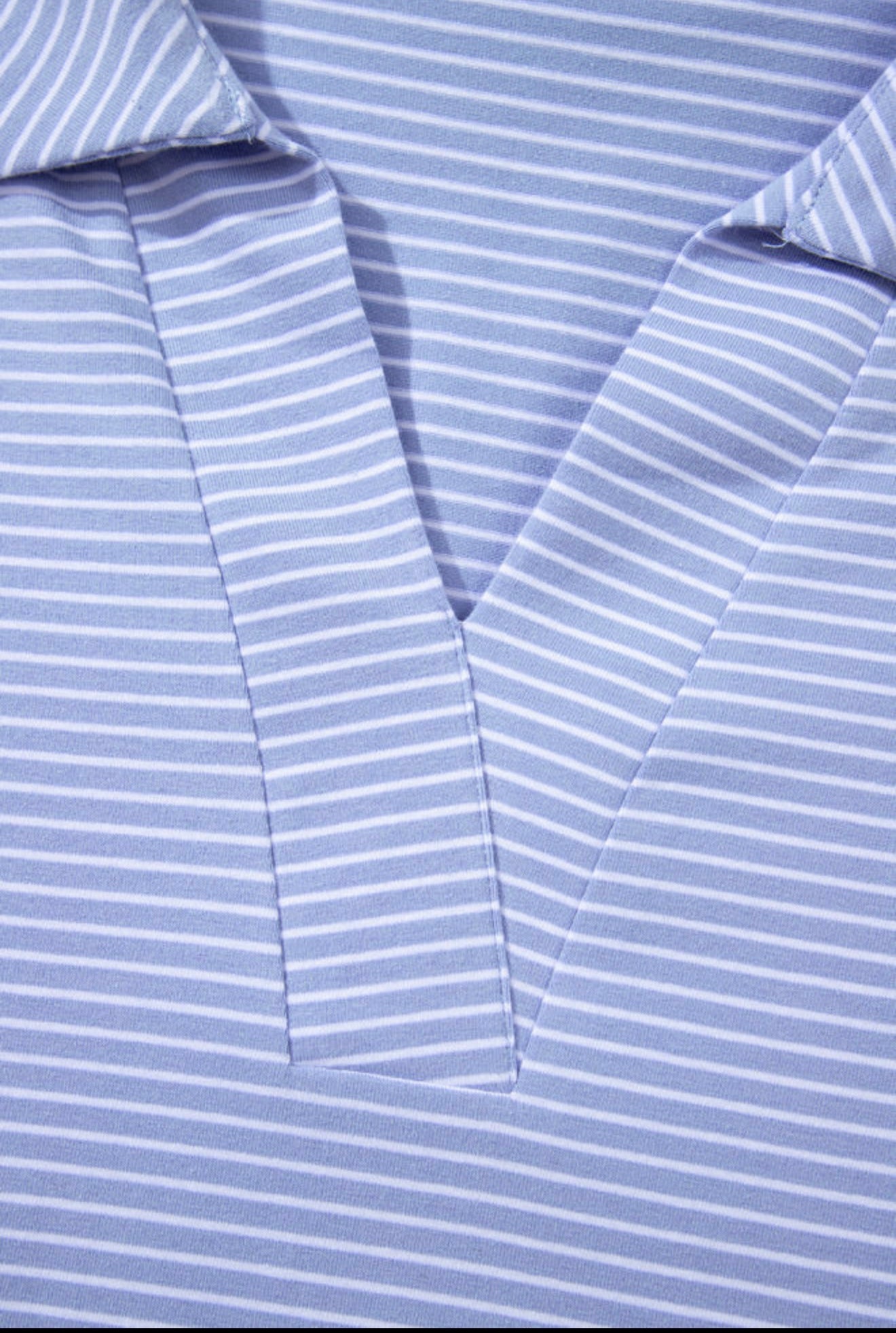 Blue Stripe Drawstring Short Set
