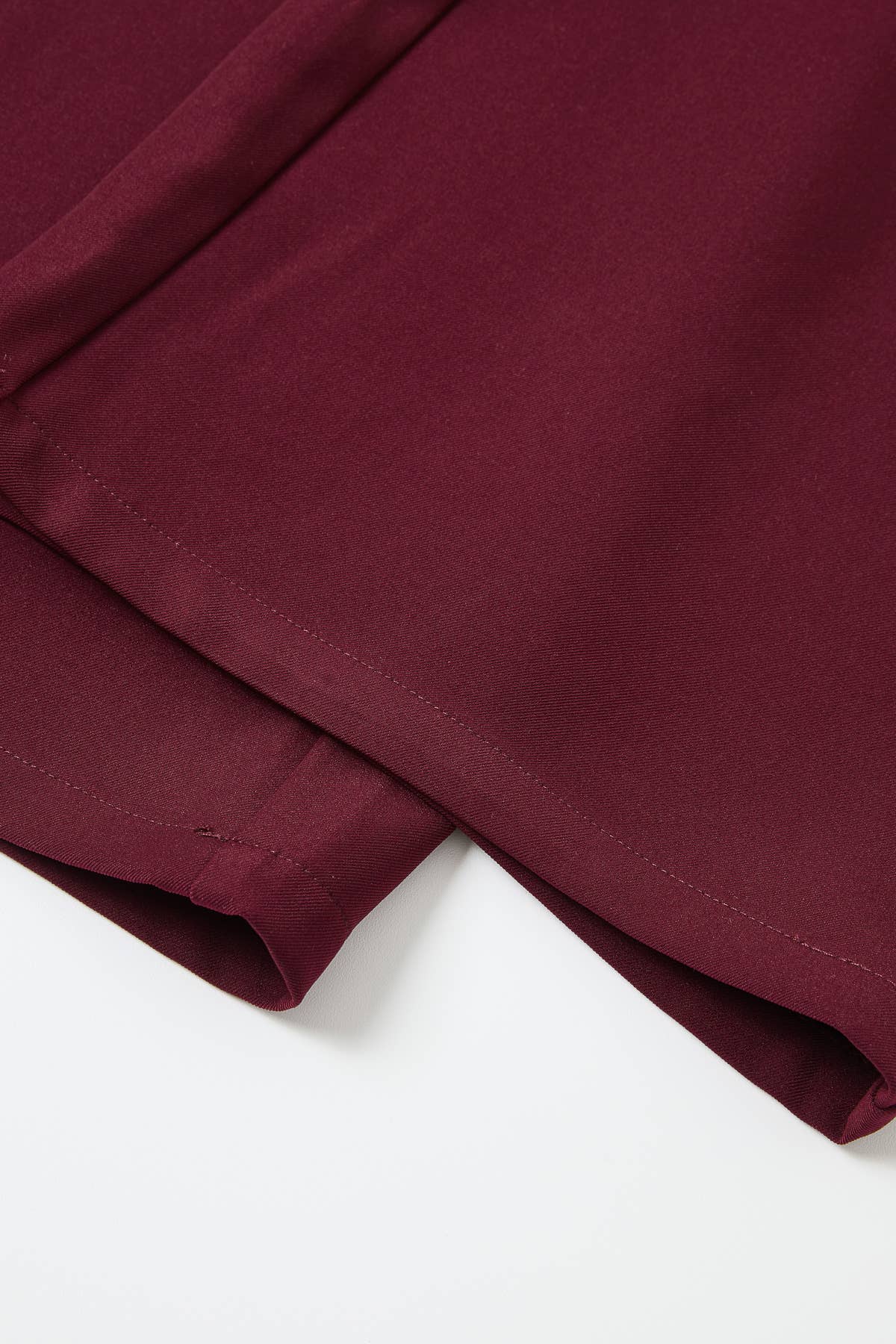 Utilitarian Twill Wide Pants: Dk burgundy