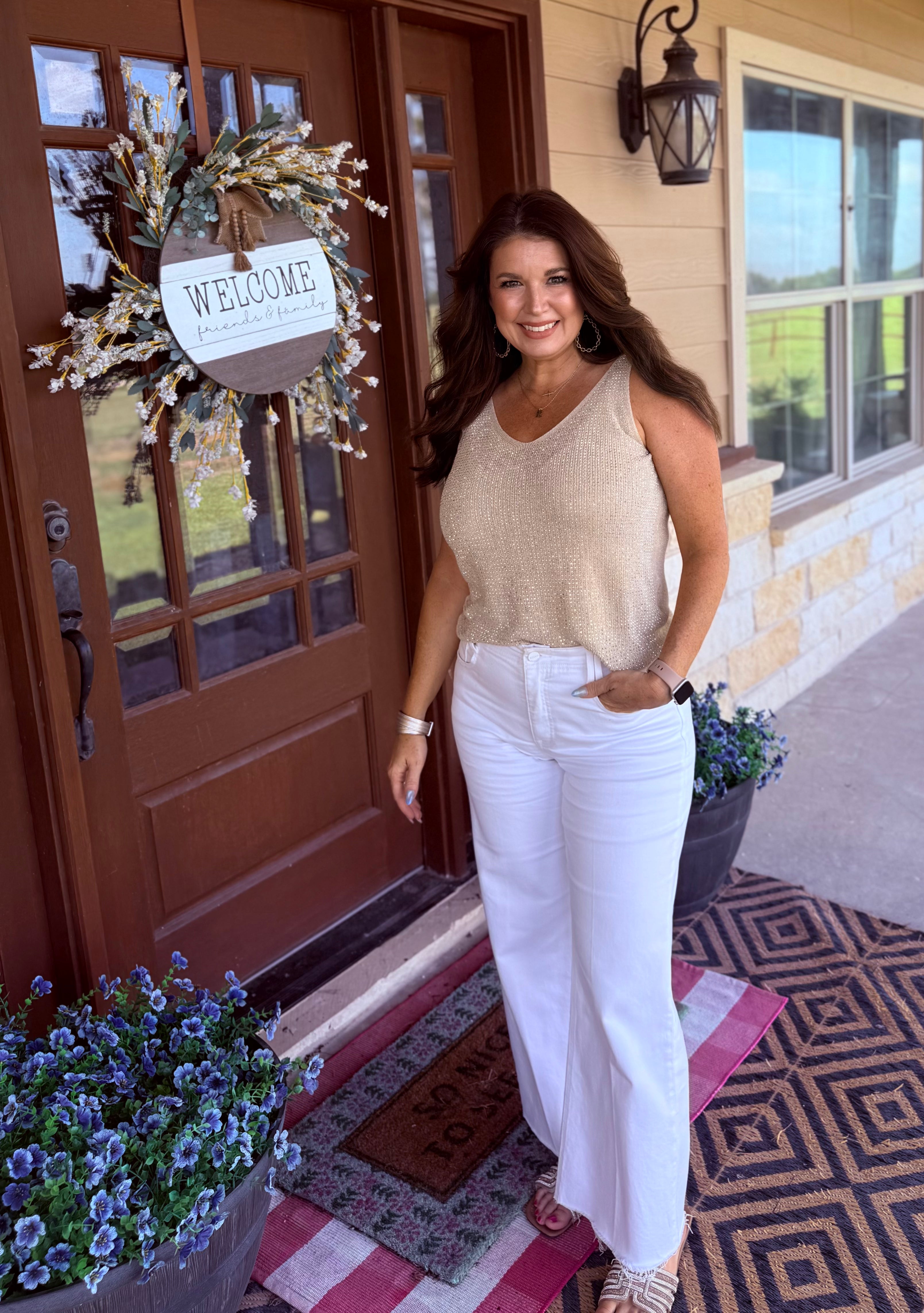 Sparkle Knit Sleeveless Top