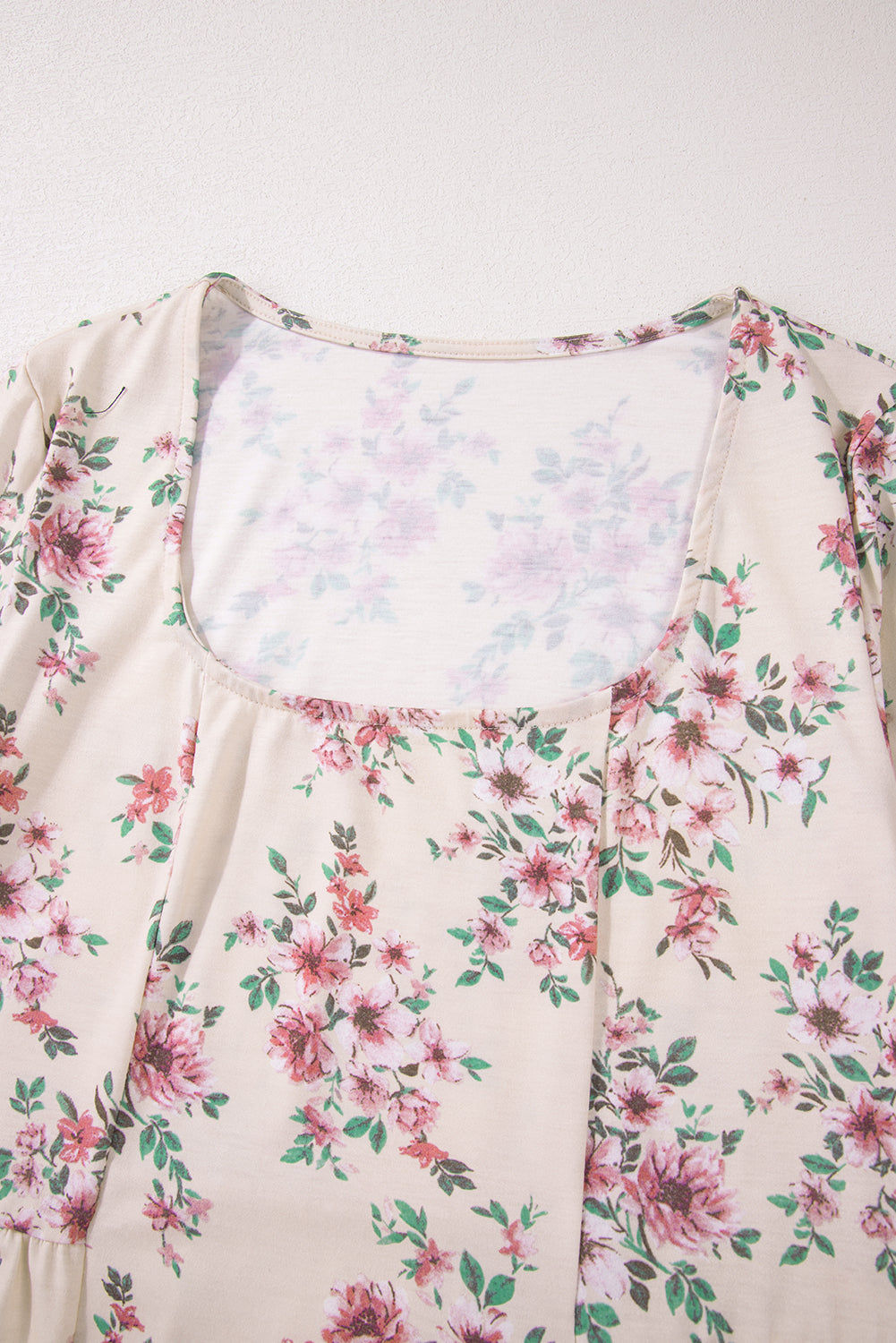 Pink Floral Loose Fit Blouse