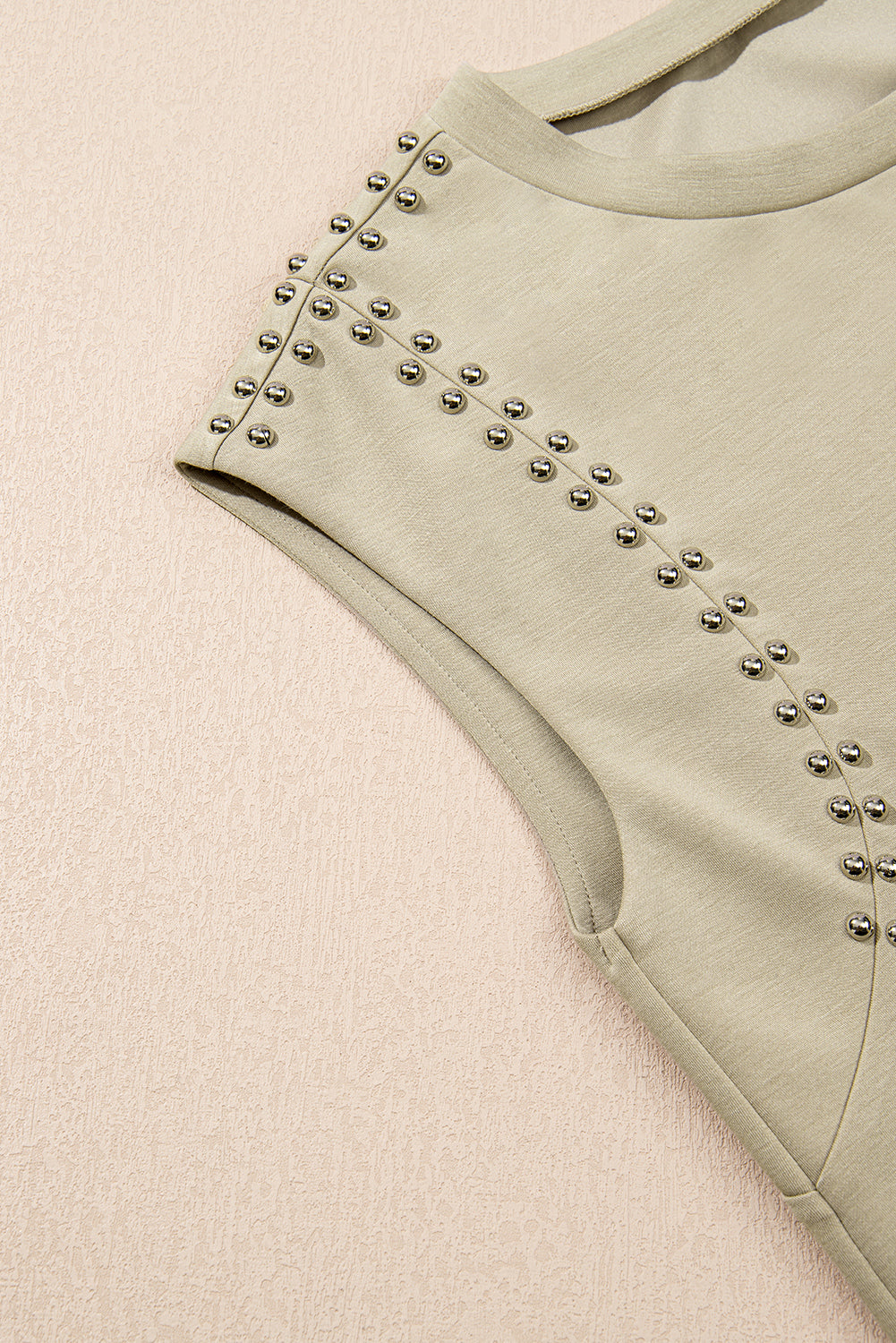 Studded Cap Sleeve Top